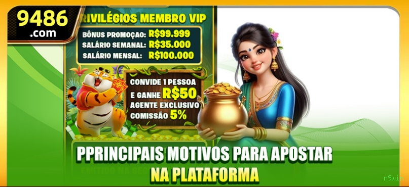 Bônus e prêmios n9win